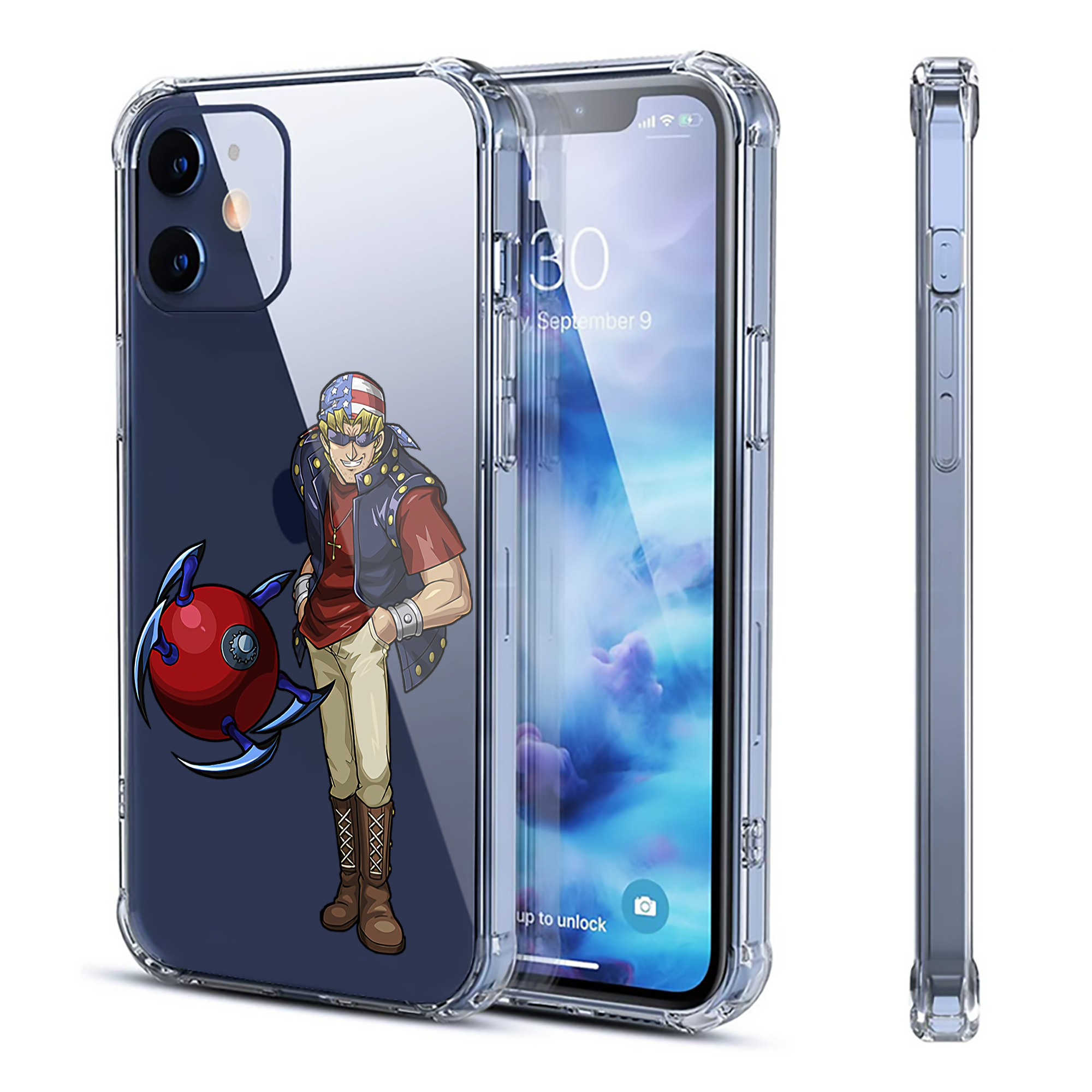 （画像用） 遊☆戯☆王 Yu-Gi-Oh! 【iPhone 12シリーズ対応】透明スマホケース（クリアソフトケース）